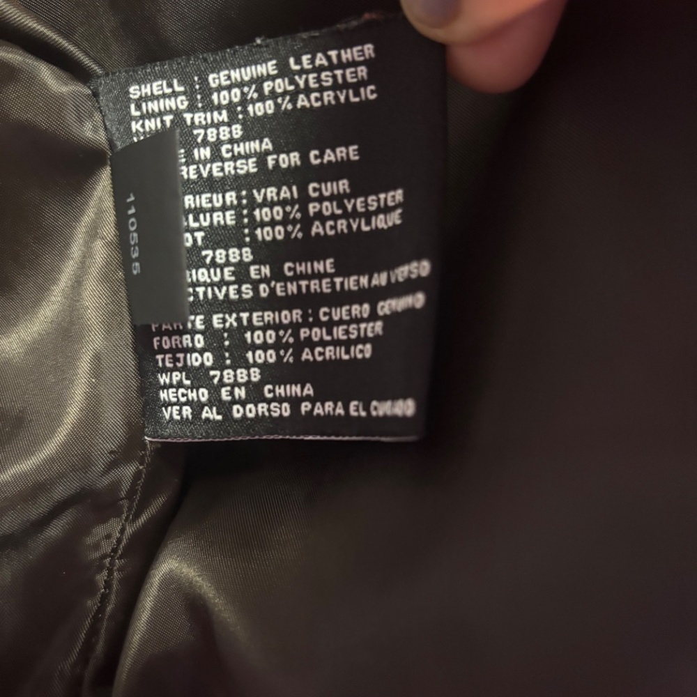 Brown Leather MICHAEL Michael Kors genuine leather jacket - Picture 5 of 6